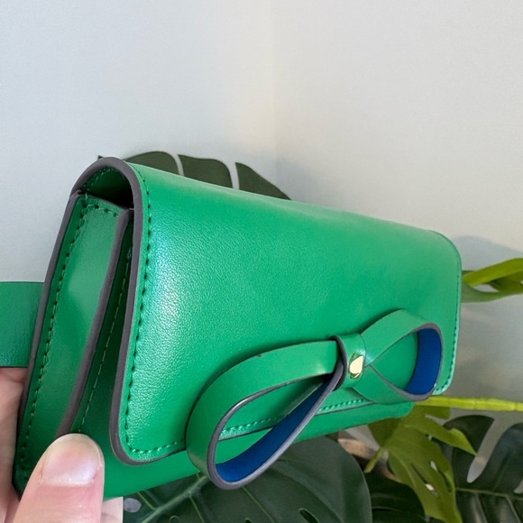 NWT Kate Spade New York Green Bow Leather Everyday Belt Bag Fanny Pack Size L/XL - Picture 10 of 15